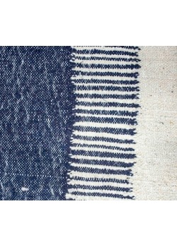 Ivory blue kilim rug 120 x 213 cm - 198 €