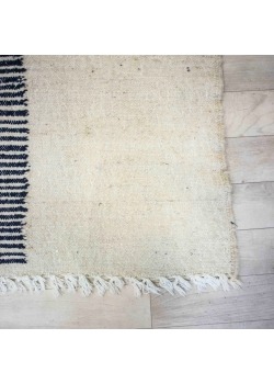Ivory blue kilim rug - 145 €
