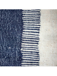 Ivory blue kilim rug - 145 €