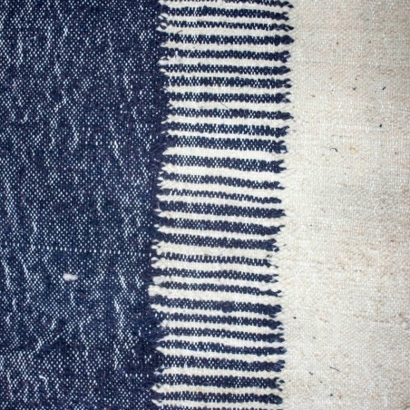 Ivory blue kilim rug 120 x 213 cm - 198 €