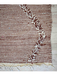 Tapis kilim marron ivoire 120 x 213 cm - 221 €