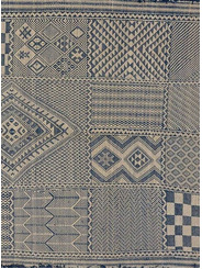 Tapis Kilim Zanafi bleu marine 220 x 313 cm - 1 950 €