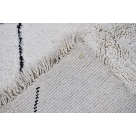 White wool Beni Ourain rug 154 x 220 cm - 433 €