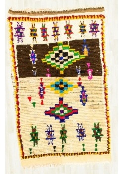 Tapis coloré berbere unique 115 x 178 cm - 223 €