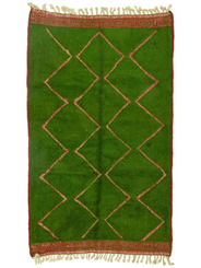 Tapis vert Beni Ouarain 142 x 236 cm - 299 €