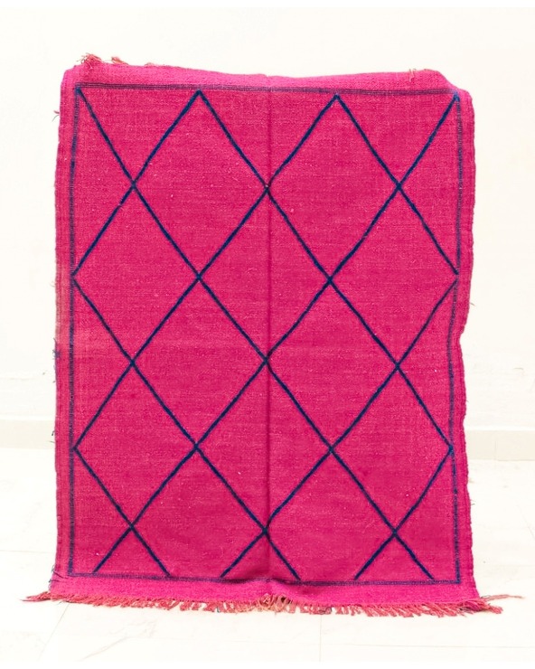 Pink KILIM rug  4x3ft - 78 €