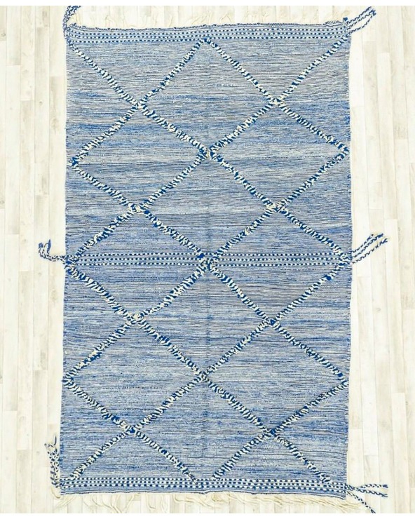 Blue Zanafi Kilim rug 152 x 243 cm - 298 €