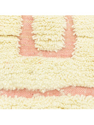 Authentic Ivory pink Berber Rug - 86 €