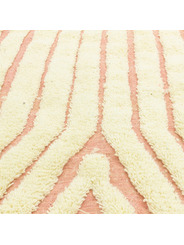 Authentic Ivory pink Berber Rug - 86 €