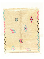 Beni Ourain rug 107 x 133 cm - 175 €