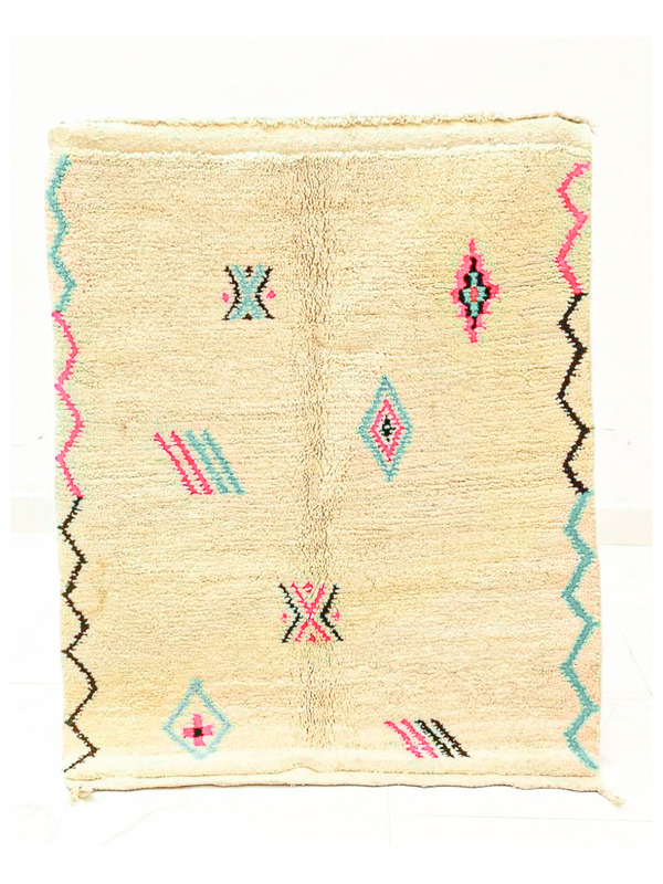 Beni Ourain rug 107 x 133 cm - 175 €