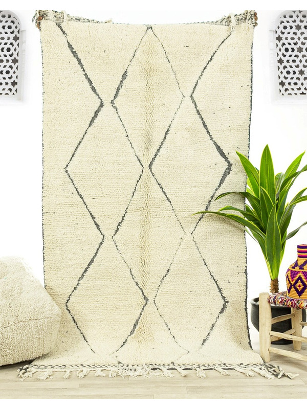 Ivory Moroccan Rug Nassira - 86 €