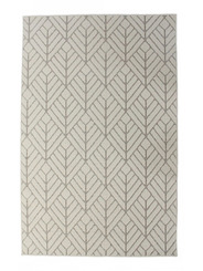 Tapis Moderne Beige Noir Geometrique Rayé losanges 200 x 290 x 1 cm - 176 €