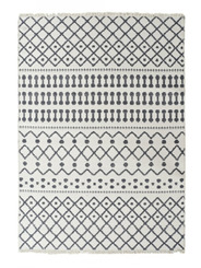 Tapis blanc et gris réversible 200 X 290 X 1 CM - 129 €