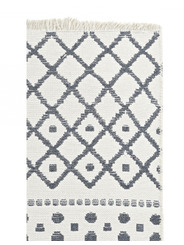 Tapis blanc et gris réversible 200 X 290 X 1 CM - 129 €