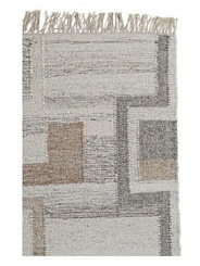 copy of Boho cream and grey Rug with Fringes - 149 €