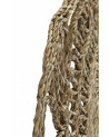 Tapis rond jute deco fleur fibres naturelles 150 cm - 65 €