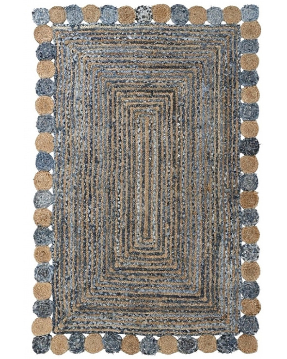 copy of Boho cream and grey Rug with Fringes - 168 €