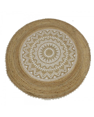 copy of Boho cream and grey Rug with Fringes - 122 €