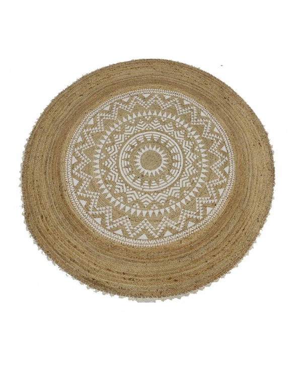 copy of Boho cream and grey Rug with Fringes - 122 €