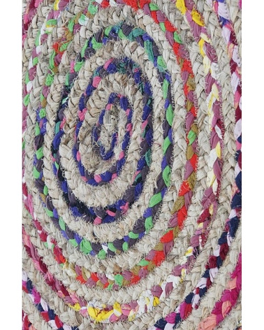 tapis rond coloré 150 cm - 51 €