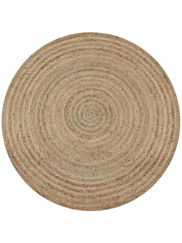 Tapis rond jute 120 cm - 49 €