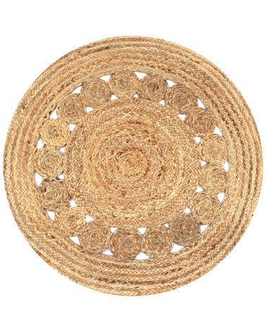 copy of Boho cream and grey Rug with Fringes - 33 €