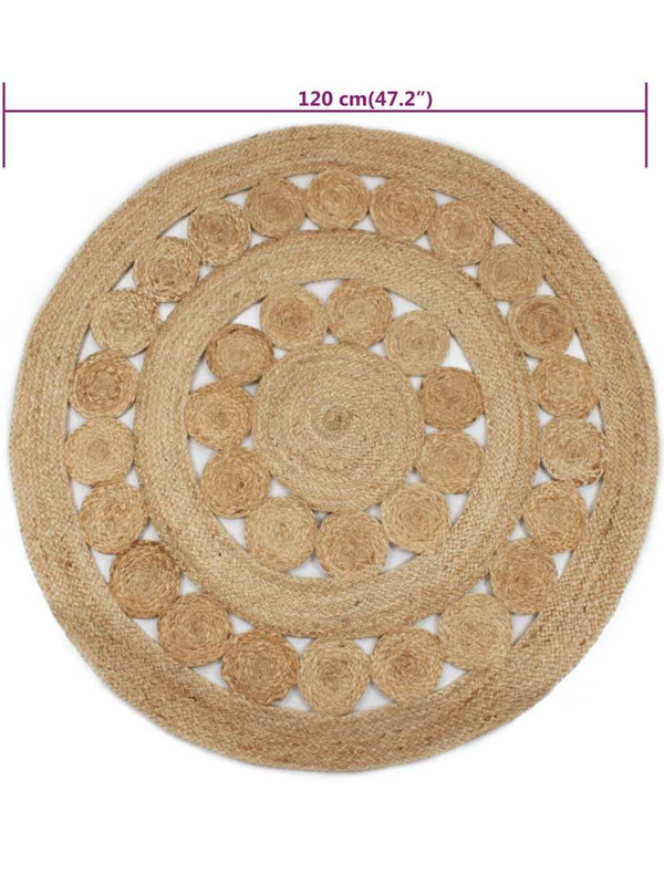 copy of Boho cream and grey Rug with Fringes - 48 €