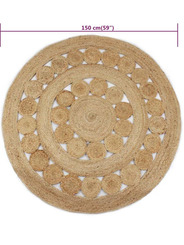 Tapis rond jute 150 cm - 73 €