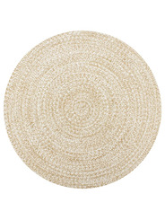 tapis jute blanc 90 cm - 33 €