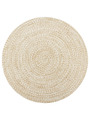 tapis jute blanc 90 cm - 33 €