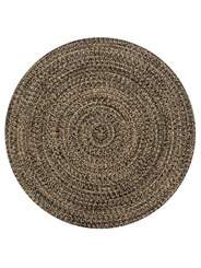 Tapis jute et noir 90 cm - 37 €