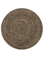 Tapis jute et noir 90 cm - 37 €