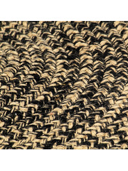 Tapis jute et noir 120 cm - 53 €