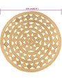 tapis rond en jute 210 cm - 119 €