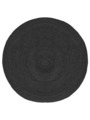 Tapis jute noir rond 180 cm - 149 €