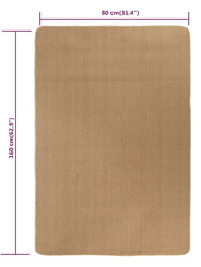 Tapis jute rectangulaire 80 x 160 cm - 36 €