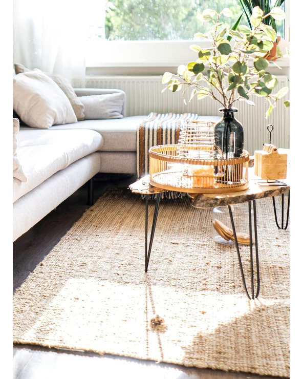 copy of Boho cream and grey Rug with Fringes - 85 €