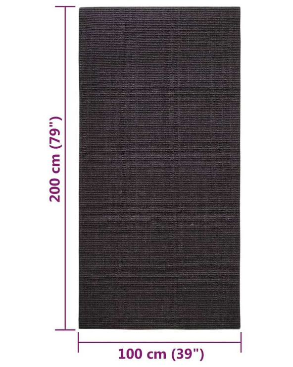 Tapis noir 100 x 200 cm - 109 €