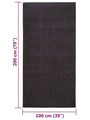 Tapis noir 100 x 200 cm - 109 €