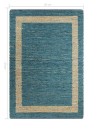 tapis bleu canard - 45 €