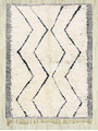 Tapis berbere 140 X 220 Cm tapis beige et noir - 259 €