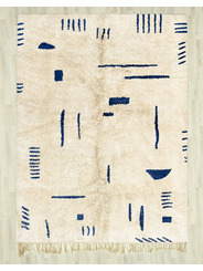 Blue and cream rug - 295 €