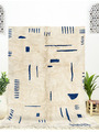 Blue and cream rug - 295 €