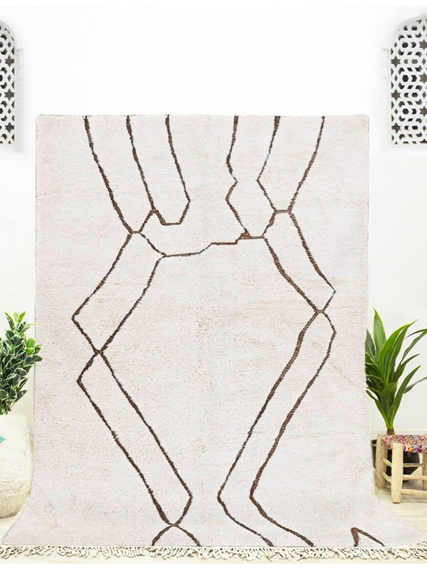 Tapis Berbere 130 x 190 Cm tapis beige et noir - 299 €