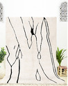 Black and white moroccan rug 196 x 132 cm - 179 €