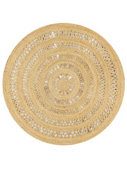 Tapis rond jute 150 cm - 75 €