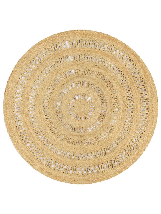 Tapis rond jute 150 cm - 75 €