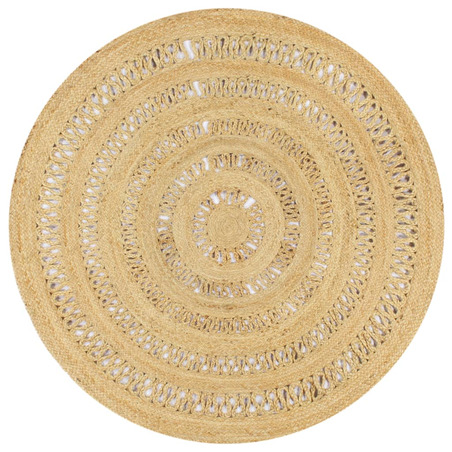 Tapis rond jute 150 cm - 75 €