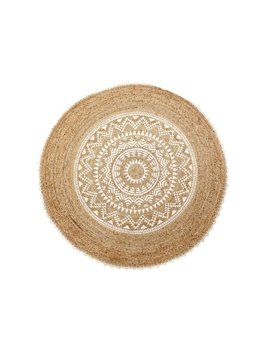 copy of Boho cream and grey Rug with Fringes - 168 €